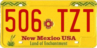 NM license plate 506TZT