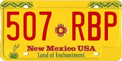 NM license plate 507RBP
