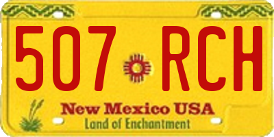 NM license plate 507RCH
