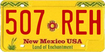 NM license plate 507REH