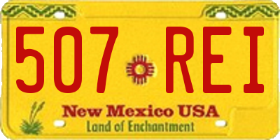 NM license plate 507REI