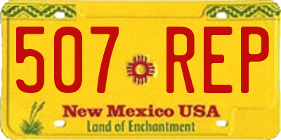 NM license plate 507REP