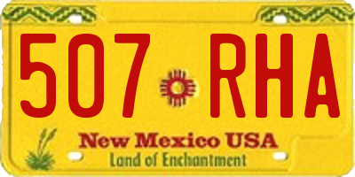 NM license plate 507RHA