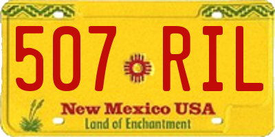 NM license plate 507RIL