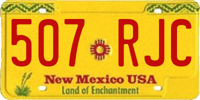 NM license plate 507RJC