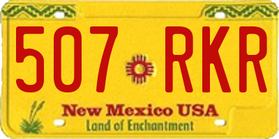 NM license plate 507RKR