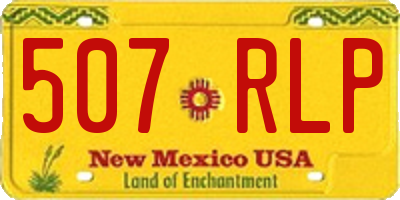 NM license plate 507RLP