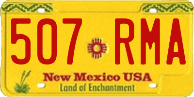 NM license plate 507RMA