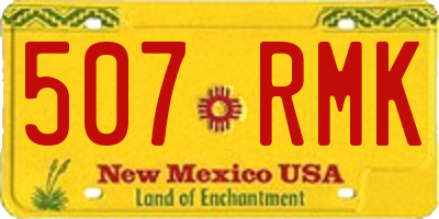 NM license plate 507RMK