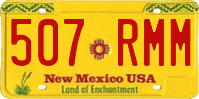 NM license plate 507RMM