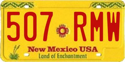 NM license plate 507RMW