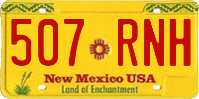 NM license plate 507RNH