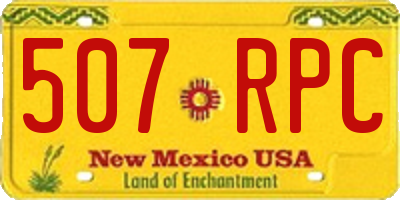 NM license plate 507RPC