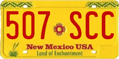 NM license plate 507SCC
