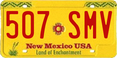 NM license plate 507SMV