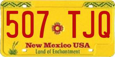NM license plate 507TJQ