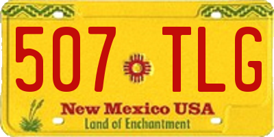 NM license plate 507TLG