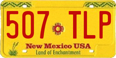 NM license plate 507TLP