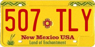 NM license plate 507TLY