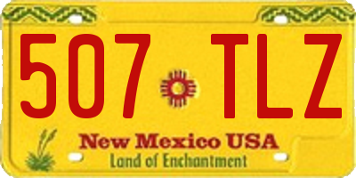 NM license plate 507TLZ