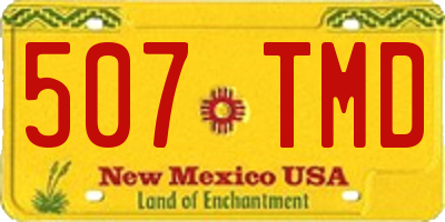 NM license plate 507TMD