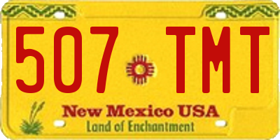 NM license plate 507TMT