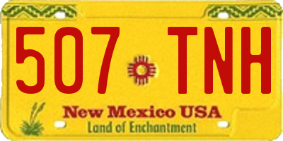 NM license plate 507TNH