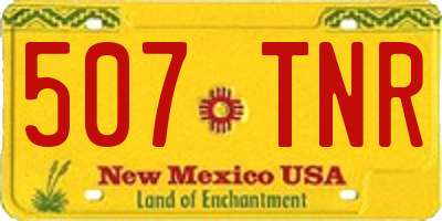 NM license plate 507TNR