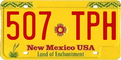 NM license plate 507TPH