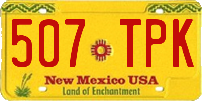 NM license plate 507TPK