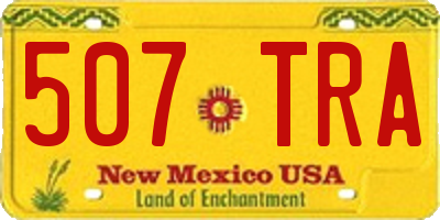 NM license plate 507TRA