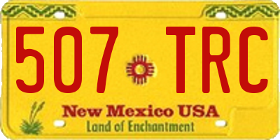 NM license plate 507TRC