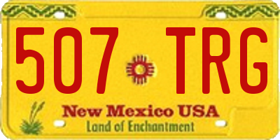 NM license plate 507TRG