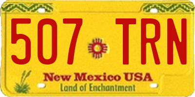 NM license plate 507TRN