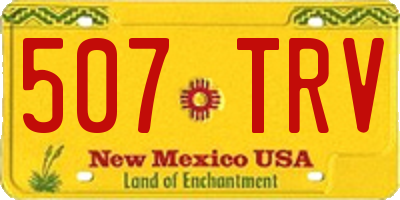 NM license plate 507TRV