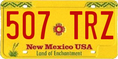 NM license plate 507TRZ