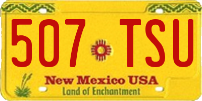NM license plate 507TSU