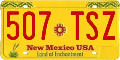 NM license plate 507TSZ
