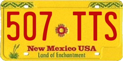 NM license plate 507TTS