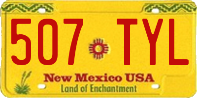 NM license plate 507TYL