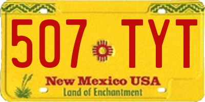 NM license plate 507TYT