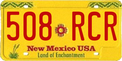 NM license plate 508RCR