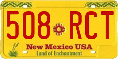 NM license plate 508RCT