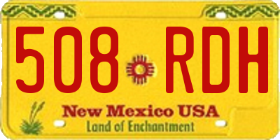 NM license plate 508RDH