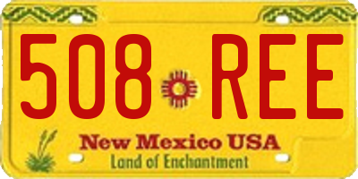 NM license plate 508REE