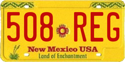 NM license plate 508REG