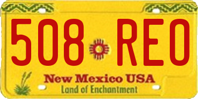 NM license plate 508REO