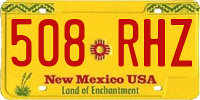 NM license plate 508RHZ