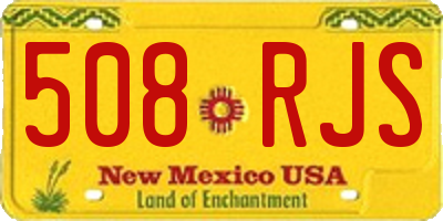 NM license plate 508RJS