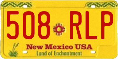 NM license plate 508RLP